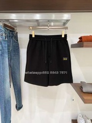 Fendi 小惡魔眼睛標誌運動短褲 黑色 棉質