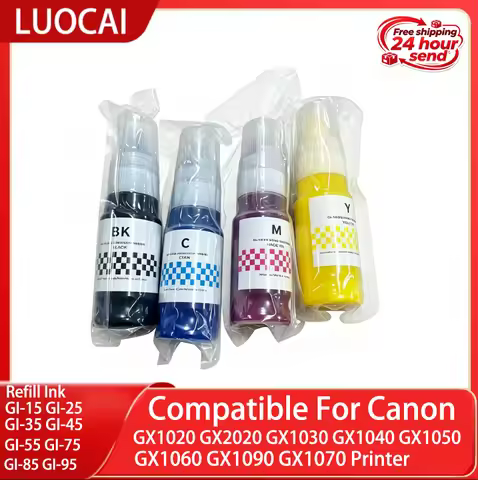 1set GI-15 GI-25 GI-35 GI-45 GI-55 GI-75 GI-85 GI-95 Ink Compatible For Canon MAXIFY GX1020 GX2020 G