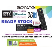 SIRIM And MCMC Certified MYTV DVB T2 HD DTTV My Freeview Digital TV Decoder DVB-T2 (Botato K8)