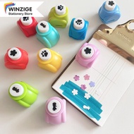 Punch holes in picture paper size 0.8-1cm to decorate books