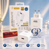 Batok Charger 80w Ori Realme-10 SuperVooc Adaptor Casan Putih C51 C53 C55 C67 Narzo 20 50 9 9i 10 Pr