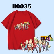 🇲🇾STOK SEDIA H0035 RUNNING MAN KOREA STYLE KPOP TSHIRT OVERSIZE COTTON BAJU LAWA BESAR MERAH JAMBU K