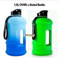OVER Oversize Water Bottle 1.5 liter DETTOL Tumbler Jar container Bekas Botol Air minuman besar
