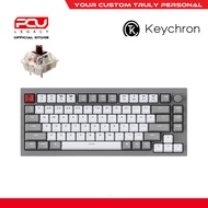 Keychron Q1 Knob Hot-Swap RGB Fully Assembled Grey Frame - Gateron G Pro Brown