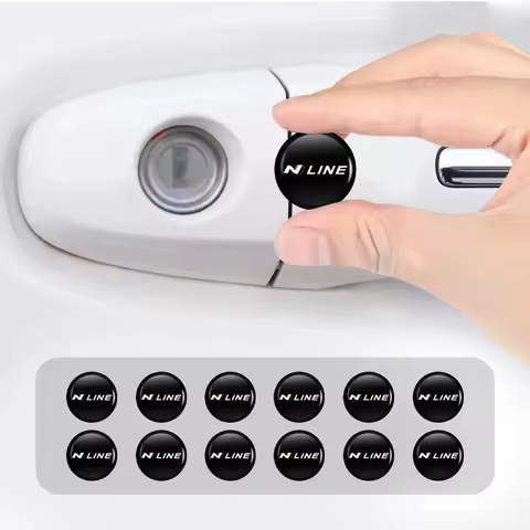 8/12/20Pcs Car Door Lock Keyhole Protection Sticker Accessorie For Hyundai Tucson IX35 I30 I20 Kona 
