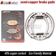 Motorcycle Front Brake Pads Rear Shoes For YAMAHA CR-Z 50 (3WN) 91-95 CY 50 RS Jog R 96- YA 50 ZA Jo