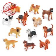 Children's Simulation Cat Model Set Play Chinese Garden Black Desktop Animal Decoration Cat H2u2