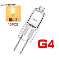 121GVPLDSHOP 10pcs Capsule Lamps 20W 50W Lighting Bulbs Bi-Pin 12V G4 Bulbs Light