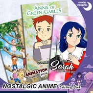 Nostalgic 90s Anime Coloring Book (A5size)