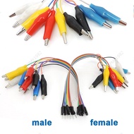 2 in 1 Alligator Clip to jump Wire 10pin 20cm 30cm Male /Female, Crocodile Clip DIY Cable Connection