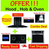 COMBO HOOD HOB OVEN KITCHEN DAPUR KETUHAR BUILT IN HOB OVEN