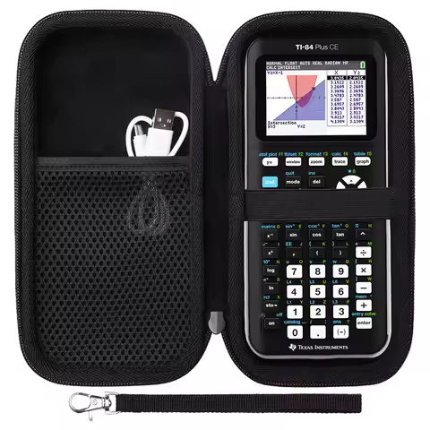 LTGEM EVA Hard Case Compatible with Texas Instruments TI-84 Plus CE/TI-Nspire CX CAS/TI-Nspire CX II