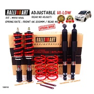 MYVI VIVA RALLIART ADJUSTABLE HI LOW / HI LOW BODY SHIFT ( REAR CAN NOT ADJUST ) FOR PASSO BOON AVY