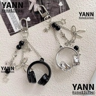 YANN Music Headphone Bag Charms, Hanging Bag Decoration Headphone Charms, Y2K Keychain