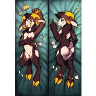Furry Bovid Burgus Chozogoat Anime Dakimakura Cover Hugging Body Pillow Case Otaku Sleepy Pillow Cov