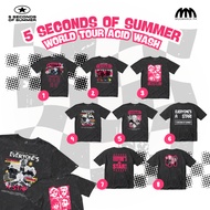 5 Seconds of Summer T-shirt Mugmania - Acid Washed Oversized Shirt - 5SOS Merch