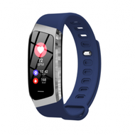E18智慧心率血壓手環彩屏防丟 來電簡訊提醒Facebook提醒手環（藍色）