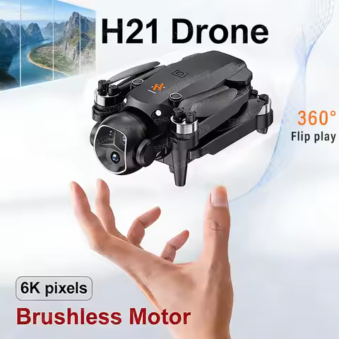 Drone H21 NEW 8K GPS WIFI Professional Original Remote Control Aircraft HD Dual Camera Foldable Quad