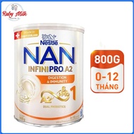 Sữa Nan InfiniPro A2 6HMO số 1 800g cho bé 0-12 tháng tuổi