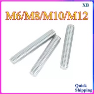 Fully Threaded Rods / Stud Bolts Galvanized M6/M8/M10/M12 Multi-Size Load-Bearing for Structural & M