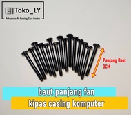 Sekrup Baut Kipas Fan Screw Casing PC AIO Watercooling Panjang Pendek - Panjang