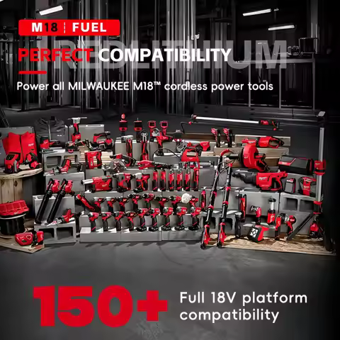 100% New Milwaukee M18 6.0Ah High Output Battery 18V Lithium-ion Rechargeable for Milwaukee M18 Cord