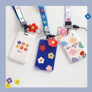 SG Stock Cutie Flower EzLink Card Holder Girls/Students Card Holder With Lanyard Neck Strap Card