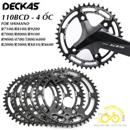 Đĩa rời nhôm xe đạp cho SHIMANO 110BCD 48T 50T 52T 54T DECKAS (4 ỐC)