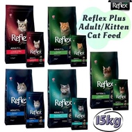 FREE GIFT REFLEX PLUS ADULT KITTEN CAT FOOD MAKANAN KUCING (15KG)