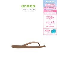 CROCS รองเท้าแตะผู้หญิง MIAMI FLIP รุ่น 211435-2JJ - MILK CHOCOLATE