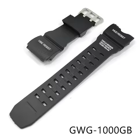Strap For Casio G-shock Gwg-1000gb Black Silicone Watch Band Men Sport Waterproof Wrist Bracelet Acc