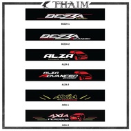 Perodua Bezza  Alza Axia  Front Windscreen  Windshield Sunshield Window Sticker - Outside Sticker