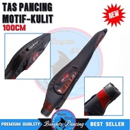 tas pancing kulit sintetis - tas pancing motif kulit 100cm