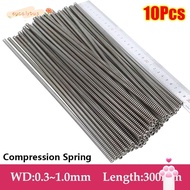 EUCALYTUSMY 10Pcs Compression Spring, Y-type Length 300mm Long Coil Spring,  0.3 0.4 0.5 0.6 0.7 0.8