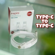 CHARGER CABLE DATA CABLE INSPIRE CABLE CA08 C TO C FAST CHARGING CABLE2M 2M