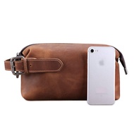 BOLIAO | Leather Oil-Tanned Suede Mens Clutch Bag