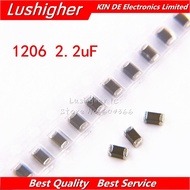 100pcs 1206 2.2uF 2200nf 225K 225 100V X7RError 10% SMD Ceramic Capacitor MLCC