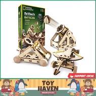 [sg stock] NATIONAL GEOGRAPHIC Da Vinci's DIY Science Engineering Construction Wooden Kit Catapult, 