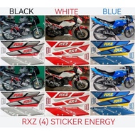 RXZ BODY COVER STICKER STRIPE COVER SET RXZ 135 ENERGY (4) BLACK RED BLUE RXZ135 BOSS YAMAHA