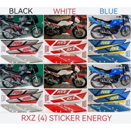 RXZ BODY COVER STICKER STRIPE COVER SET RXZ ENERGY (4) BLACK RED BLUE RXZ135