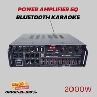 POWER AMPLIFIER 2000 WATT EQ BLUETOOTH AUDIO AMPLIFIER HOME THEATER 2000W SUNBUCK AV MP362Bt