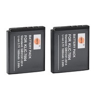 DSTE Replacement for 2pcs KLIC-7004 KLIC7004 Li-ion Battery Compatible Kodak EasyShare M2008 V1253 Z