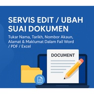 SERVIS EDIT / UBAH SUAI DOKUMEN (Word / PDF / Excel) | Servis Digital Profesional