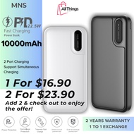 MNS 10000mAh PD 22.5W Fast Charging CE Certified Power Bank Portable Charger Powerbank  Fast Charge 
