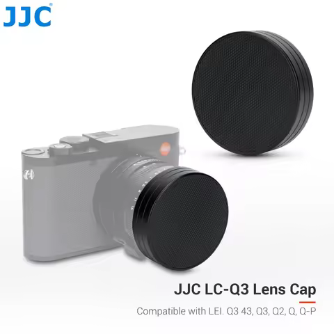JJC Lightweight Lens Cap Cover for Leica Q3 43 Q3 Q2 Q Q-P Aluminium Alloy Lens Cap Anti-Scratch Dus