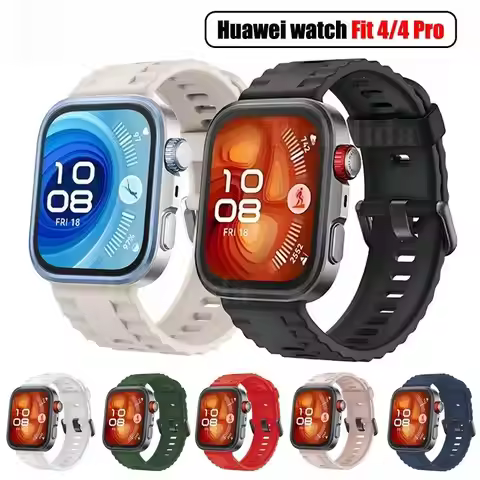 Silicone Strap for Huawei Watch Fit 4 Pro Watch Bracelet Correa Replacement Sport Watchband for Huaw