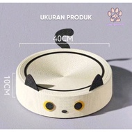 (The Bool's) Scratching Board and Hemp Rope Bed Sisal Dog Cat 2in1 Pet Scratcher Board Multipurpose 