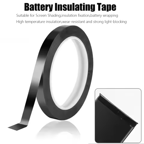 Black Battery Insulation Tape Sticker for Phone Cell, PCB Protection & Flex Cable Repair for iPhone 
