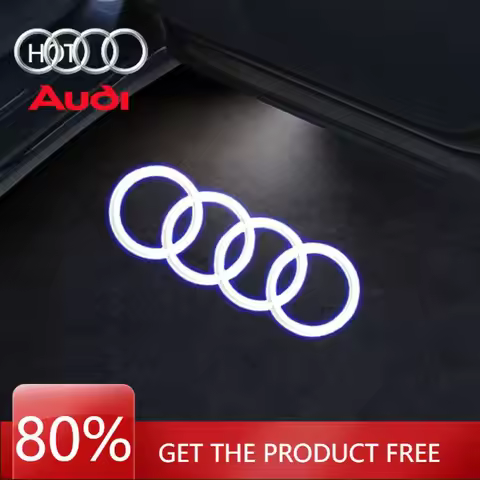 2026 Hot Interior Stickers 2024 Car Door Welcome Light Led HD Projector Lamp For Audi A3 A4 B8 8P 8V