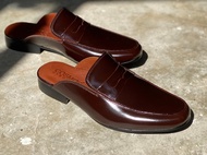 COSMOS SHOES รองเท้าหนังเปิดส้น รุ่น Penny Mules มีไซส์ใหญ่ถึงเบอร์ 48